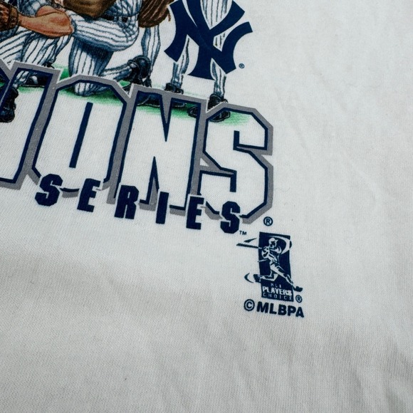 Vintage 2000 World Series Youth New York Yankees Puma Long Sleeve T Shirt XL - Picture 5 of 12